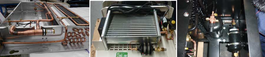 The components of transport cooler refrigeration units